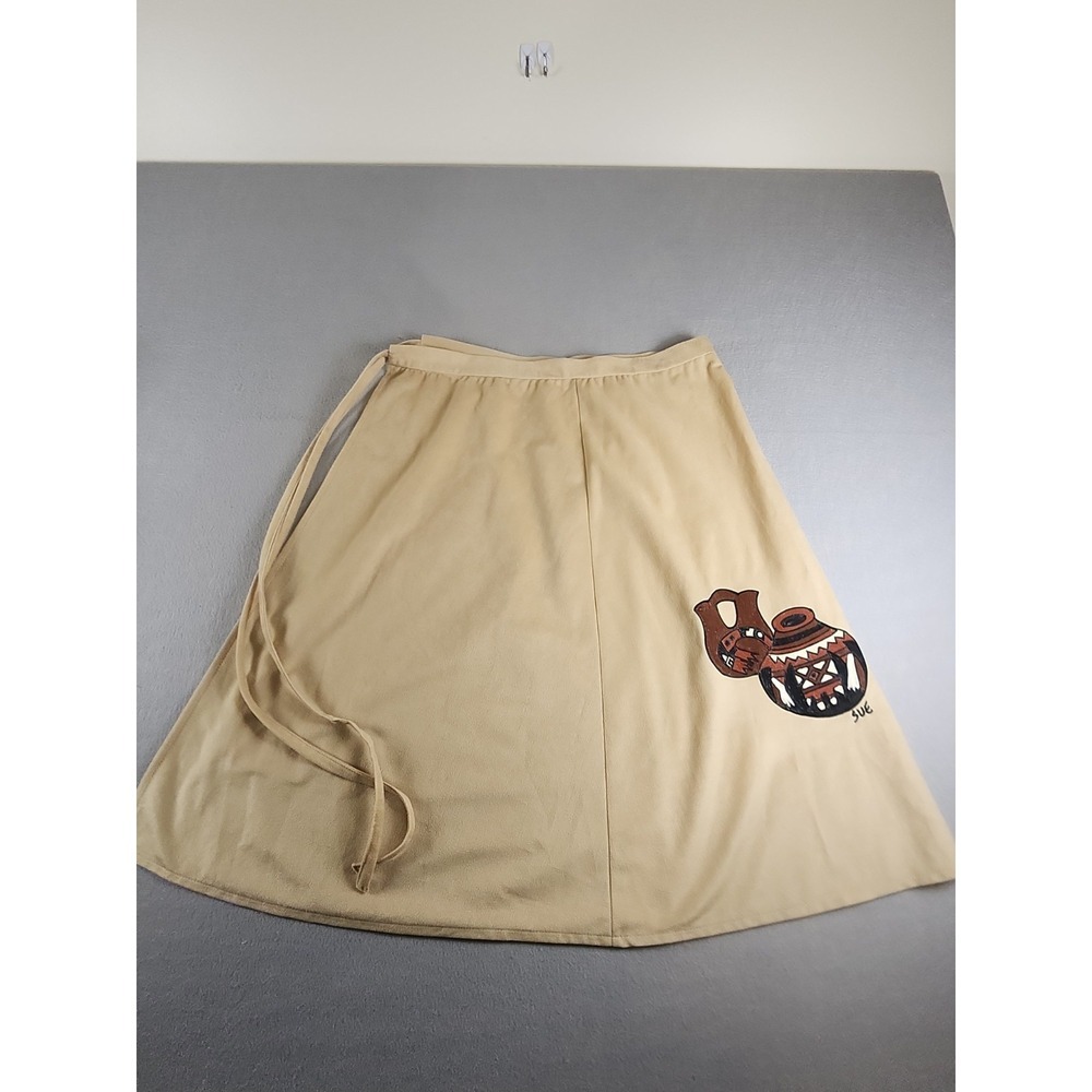 Vintage Handpainted Tops N Bottoms Tie Skirt Size Sm/med